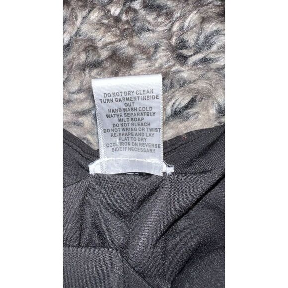 Cache Purple Black Swirl Beaded Long Sleeve Evening Cocktail Dress Sz S - Picture 15 of 15